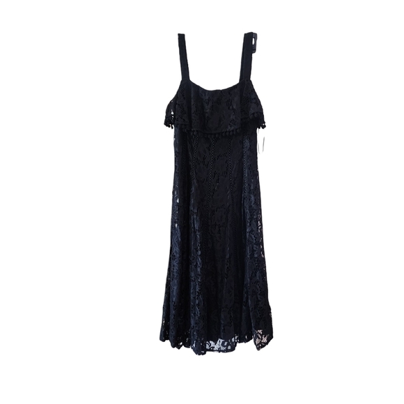 Taylor Dresses & Skirts - TAYLOR Black Lace Midi Dress